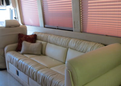 Sunsuede Bisque leather sofa